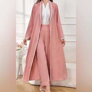 opened long cardigan